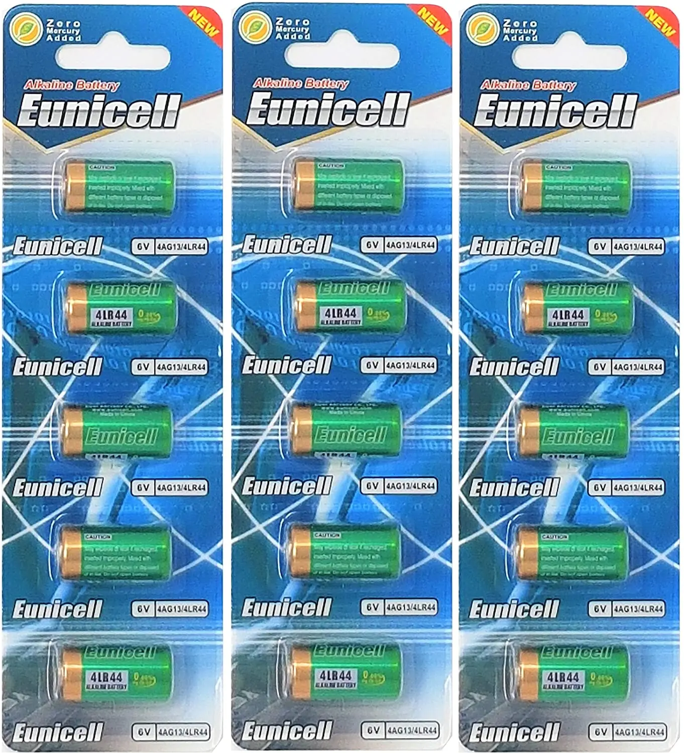 15 4LR44 6V mercury-free alkaline batteries tracking package PX28, 4G13, 476A, L1325, A544, A4034PX for remote control red Laser Stop Barking beauty dressing collar