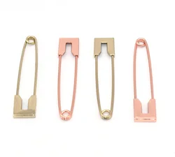 Premium Rose Gold Large Safety Pins Metal Safety Jewelry Pin Findings Charm Pin Safety Pins Bulk for Clothes Crafts Sewing