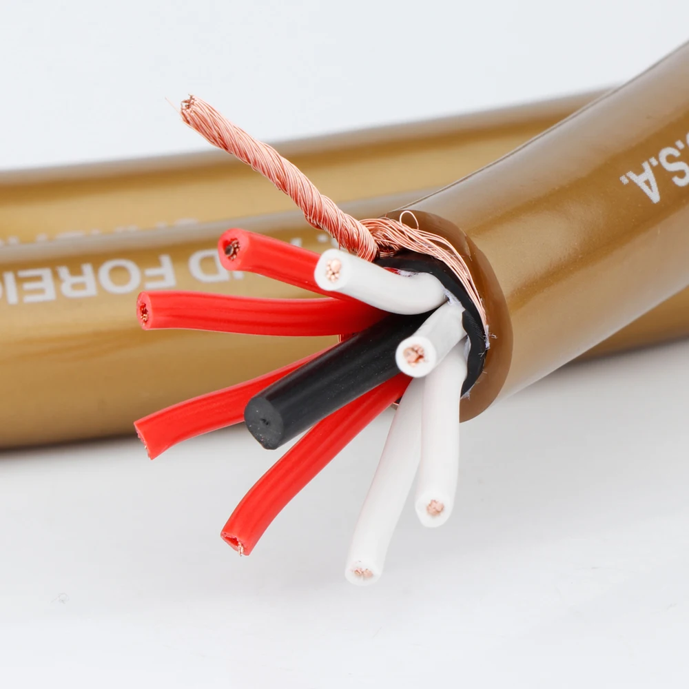 Cardas HLink Series Gold ห้า OCC Copper Audio HiFi ลำโพงสาย DIY สายลำโพง