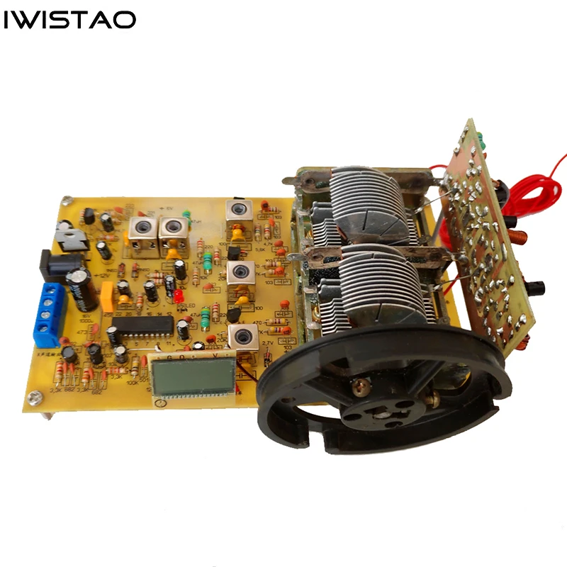 

IWISTAO Discrete Components FET Stereo FM Tuner Board LA3401 Decoding Air Variable Capacitor Tuning