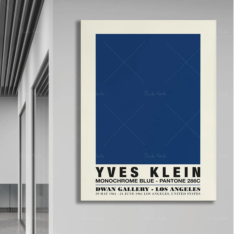 

Yves Klein Monochrome Blue Poster, Los Angeles Dwan Exhibition 1961 - Digital Download