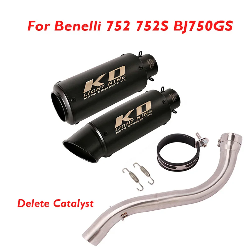 

Slip on Motorcycle Exhaust System Connector Link Tube Muffler Escape Tip Silencer for Benelli 752 752S BJ750GS