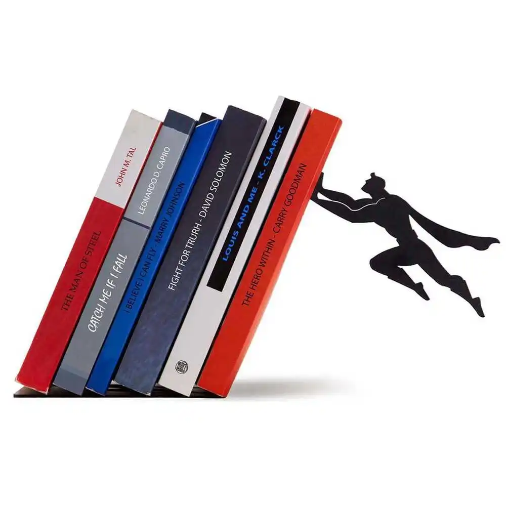 Svava Decorative Metal Bookshelf Holder Metal Bookshelf Hero Figure Electrostatic Painted Quality Metal Bookshelf Table