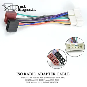 ISO-Radioverdrahtung vom Auto zum Nissan Almera Premiera Micra Terrano Vanette X-Trail Draht Adapter 12-018 Hauptverkauf von Nissan Vanette -Lichtmaschinen - №6