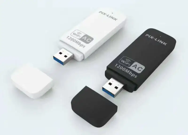 PIXLINK LV-UAC04 1200Mbps USB WiFi Adapter Dongle Wireless-AC การ์ดเครือข่าย5GHz และ2.4GHz USB3.0อะแดปเตอร์สำหรับ PC Windows