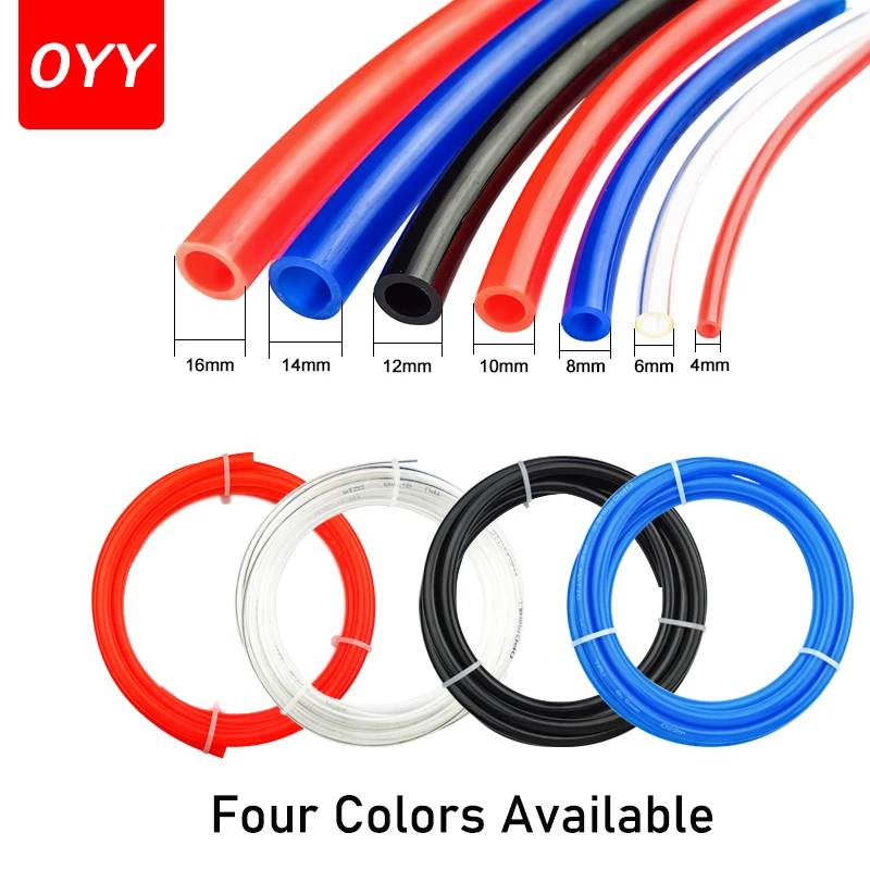 2M/5M/10M High Pressure Pneumatic Air Hose For Compressor  Tube 4mm 6mm 8mm 10mm 12mm Polyurethane Quick Coupling Hoses