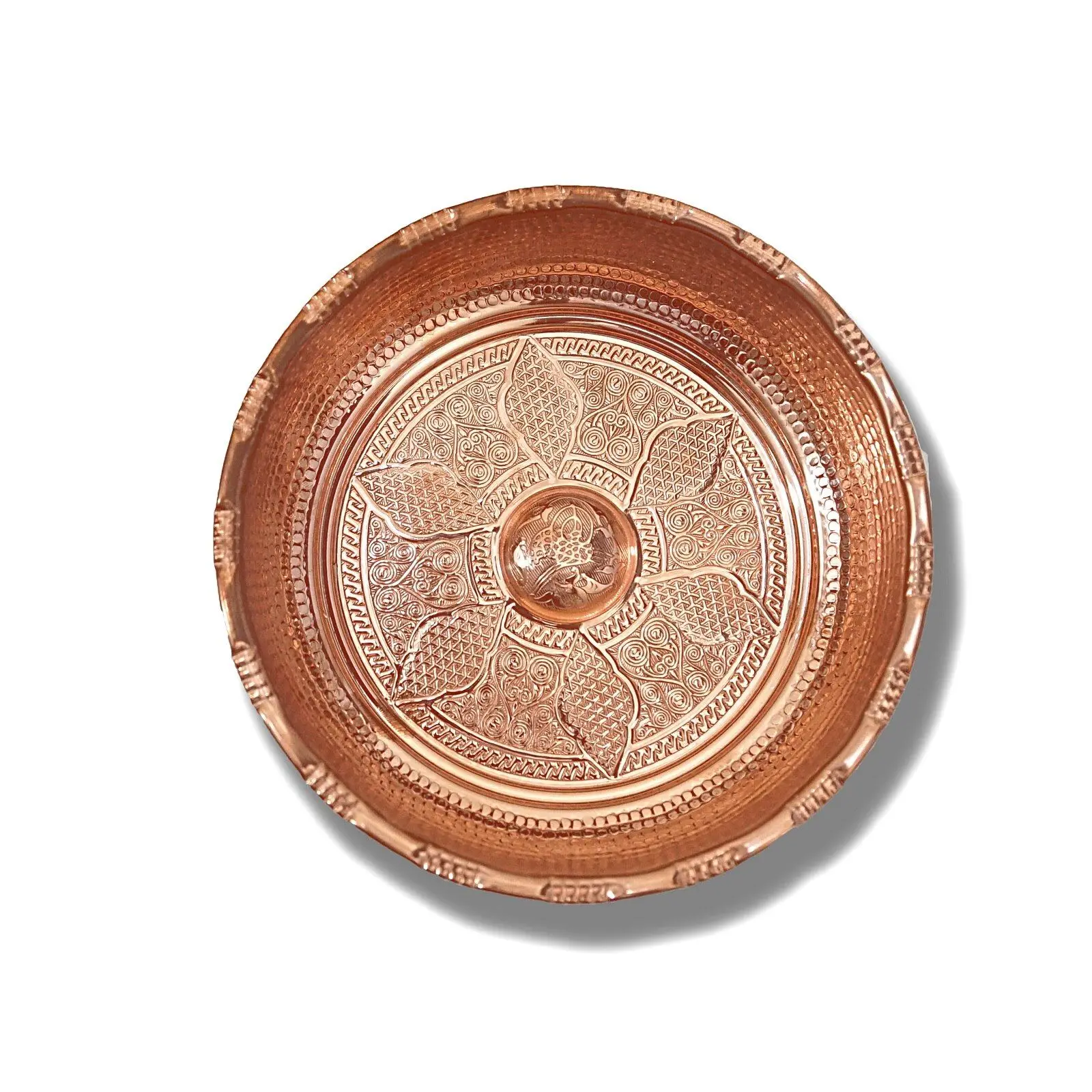 Copper Hammam Bowl For bath Bowls That Made of Copper Hand Hammered Patterned Decorative accessories by Allforhamam For Spa Bath