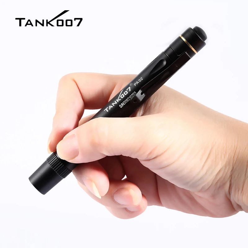 TANK007 PA02 Mini Pocket Pen-shaped Light 3-modes Osram Led Flashlight for Doctor Nurse by 2XAAA Battery