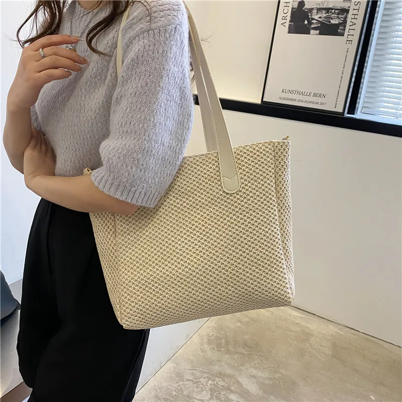 2024 Summer Women Mesh Tote Bag Crossbody Bag For Work Lightweight Splice Handbag Purse Rough Enough Clear Fashion Designer