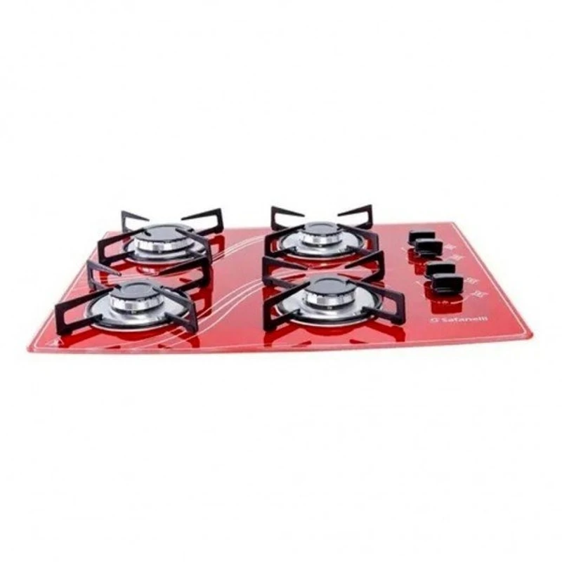 Cooktop 4 Bocas Colors 4Q Lines - Safanelli Red