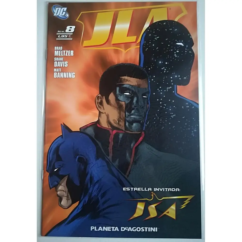 JLA No. 8, DC COMICS, EDITORIAL PLANETA - 2008, the Justice League, 1st Spanish edition, COMIC BOOK, author BRAD MELTZER