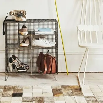 Rak Buku Logam 7 Bermata Lantai Berdiri Rak WD-240