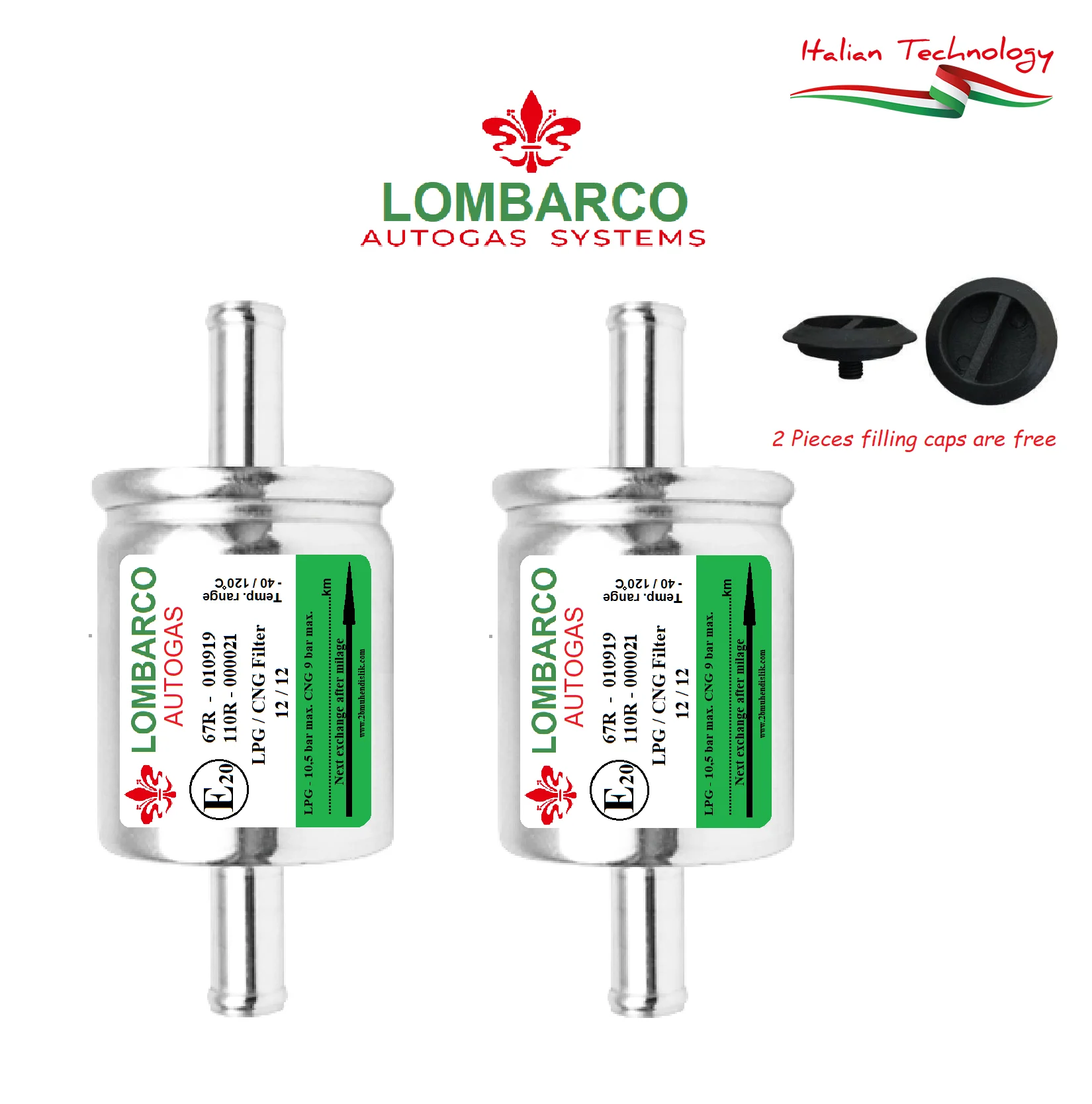 

LPG CNG GPL Lombarco Filters x 2 Pieces Zenit Digitronic EuropeGas Stag KME BRC Zavoli TA Lovato Cangas Spark Atiker All Type