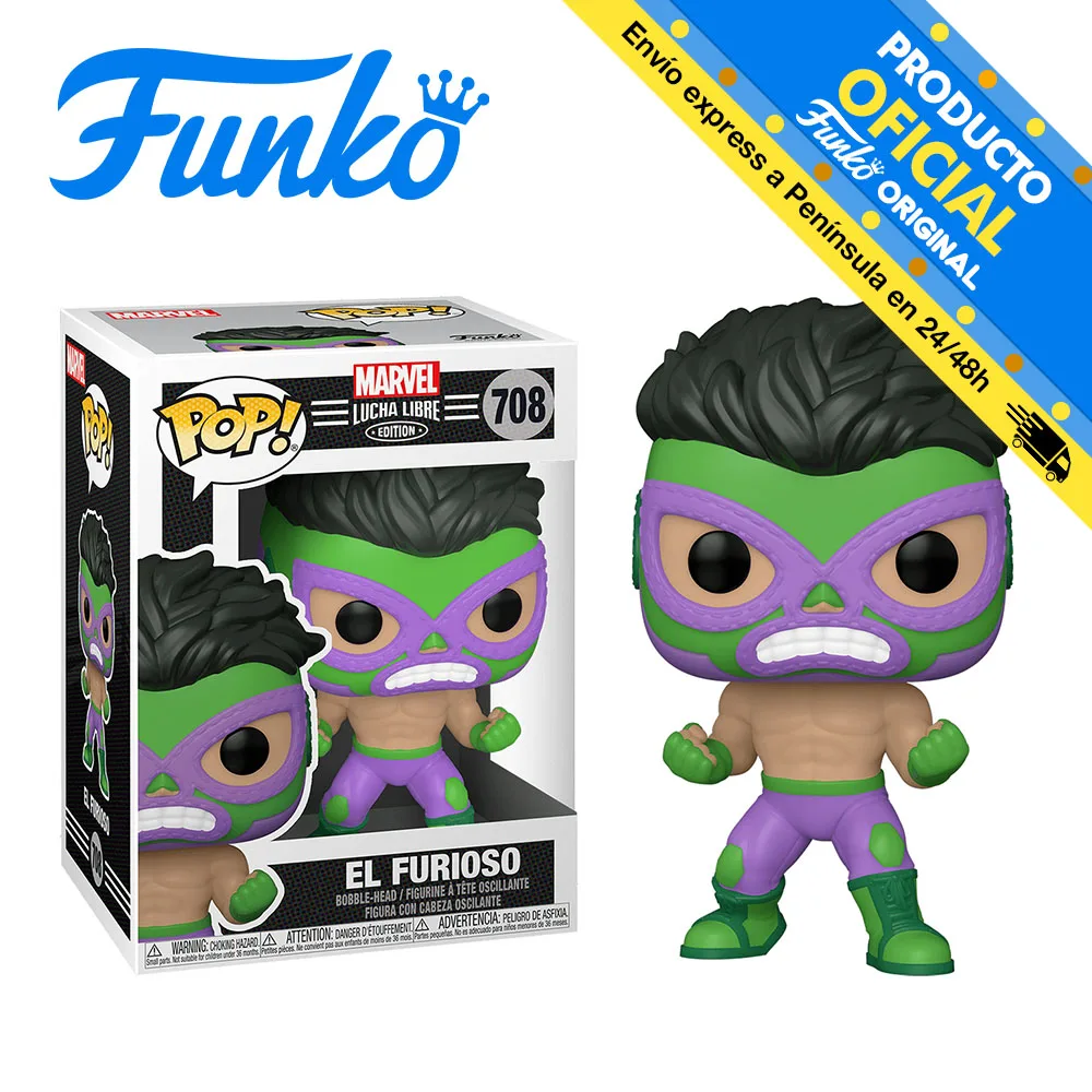 53870 FUNKO POP! Marvel: Wrestling-Hulk, original, toys, boy, girl, gift, collector, figure, Doll