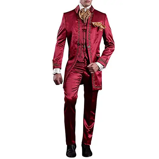 Handsome Newest Wedding Tuxedos Peaked Lapel Satin Fabric High Quality New Design Men Formal Suits Bridegroom Three Pieces