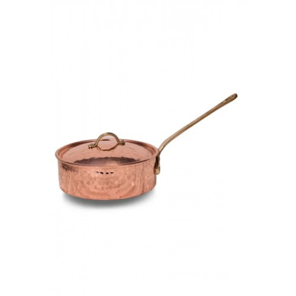 Single Handle Pure Copper Saucepan Cookware Handmade Handcrafted Surface 100% Pure Copper Fancy Kitchen Appliances Baking Set