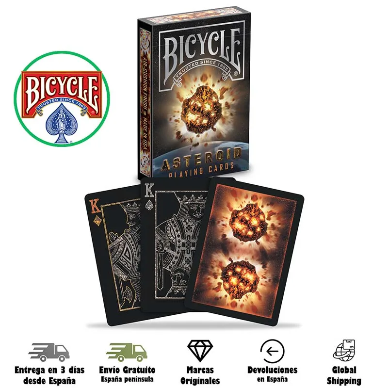 Fournier, Bicycle, USPCC, deck poker, Asteroid, magicians, tricks, illusionism, cards, magic, solar system, Mars, Jupiter, adults game Table