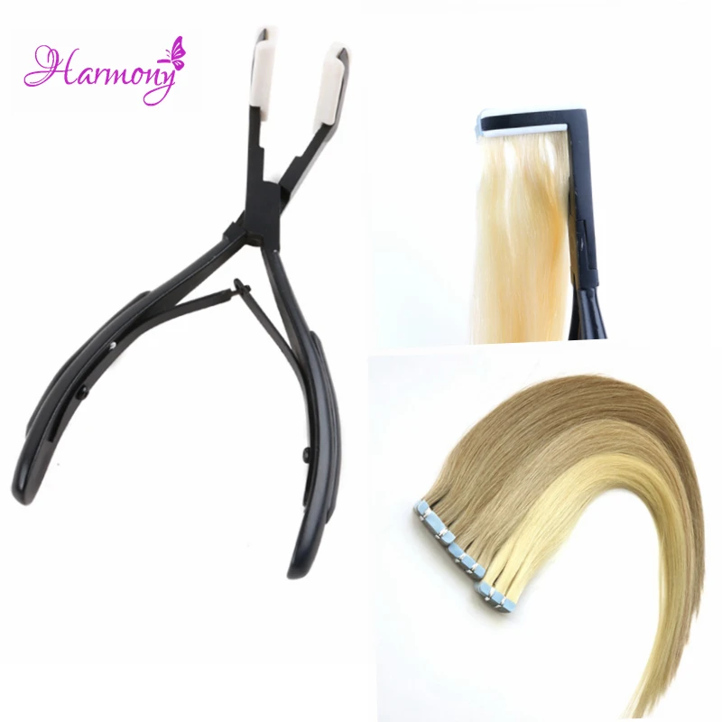 

5pcs Professional Tape Extensions Pliers 4.5cm Deck Shape Stainless Steel Hair Extension Pliers Ergonomic Design For Tape Hair