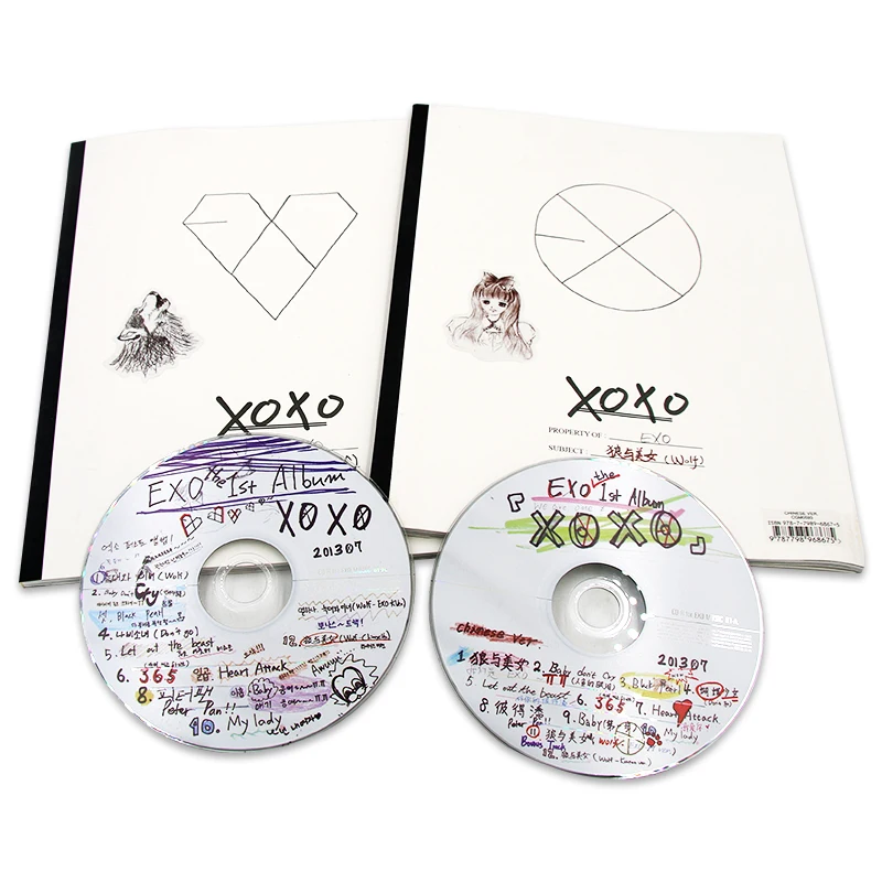 EXO K + M cuda w grubiańskim albumie chińska koreańska wersja Kris Wu Luhan męska piosenkarka zespołu muzyki Pop 2 pudło na płyty CD zestaw