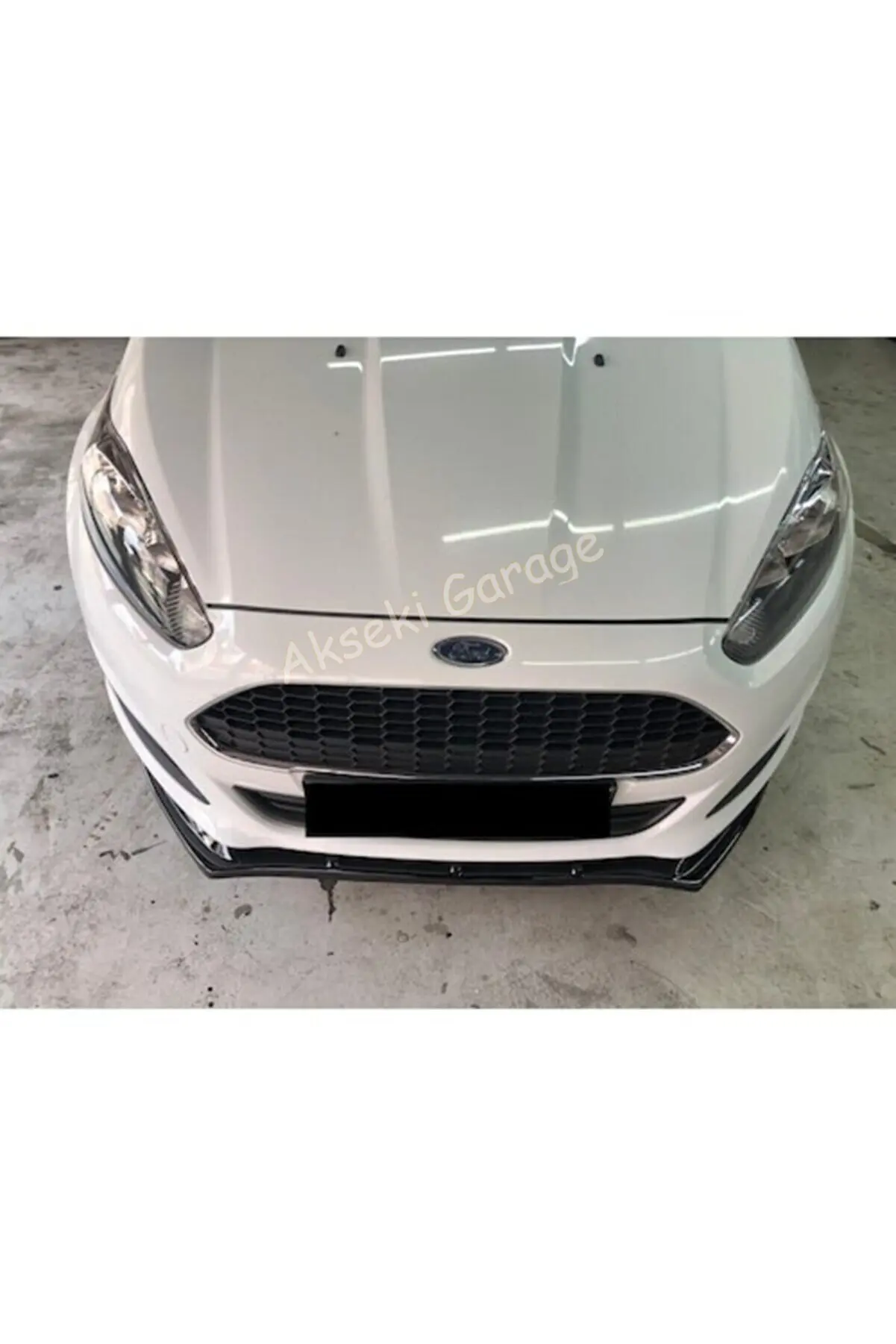 For FORD Fiesta Front Bumper Attachment Lip models 2013-2017 Piano Glossy Black Auto styling Diffuser Universal Spoiler