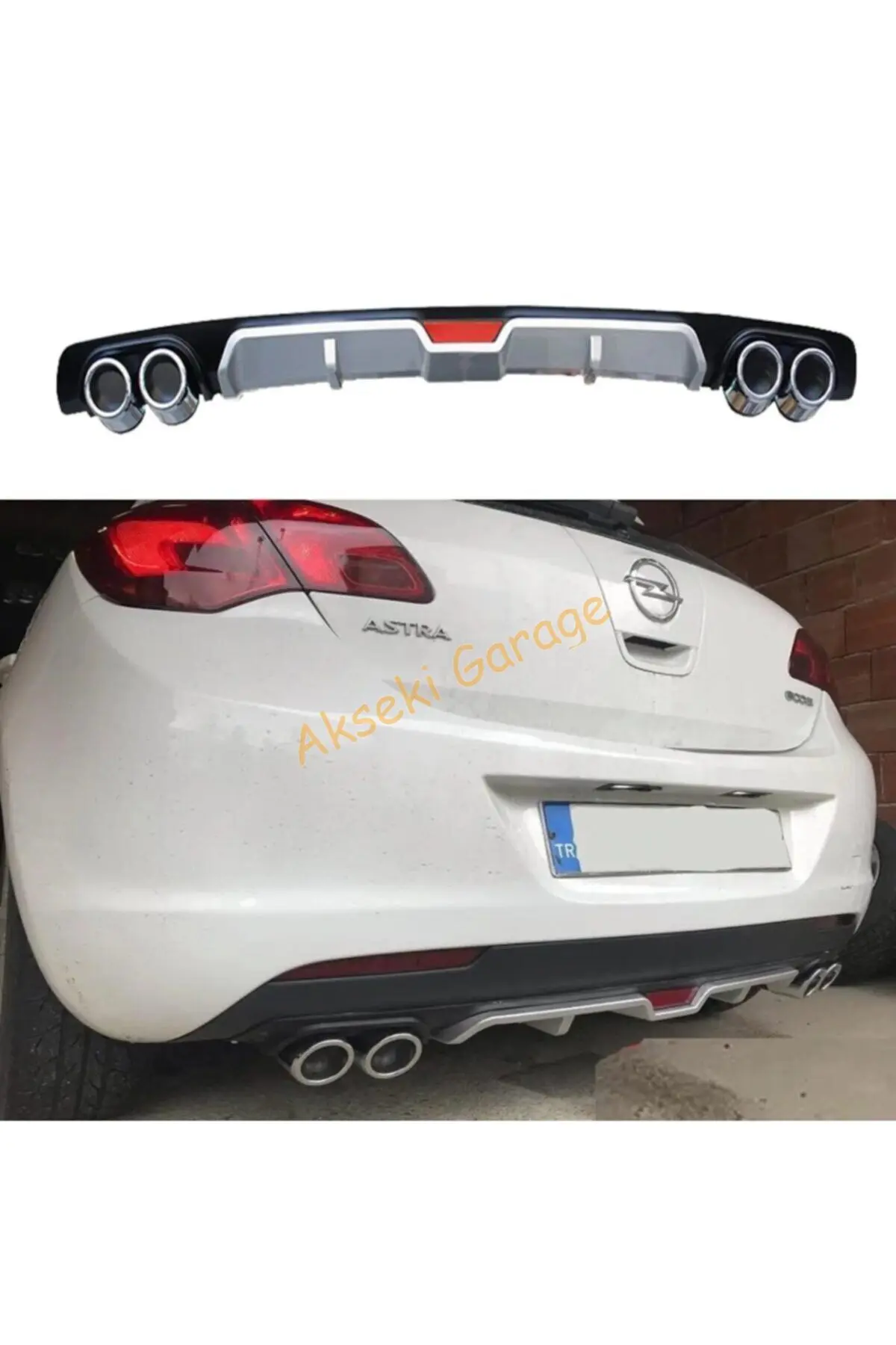 

For Opel Astra J HB 2009-2016 MODELS Diffuser- Universal Rear Bumper Spoiler Auto Styling Modifies Flaps Tuning