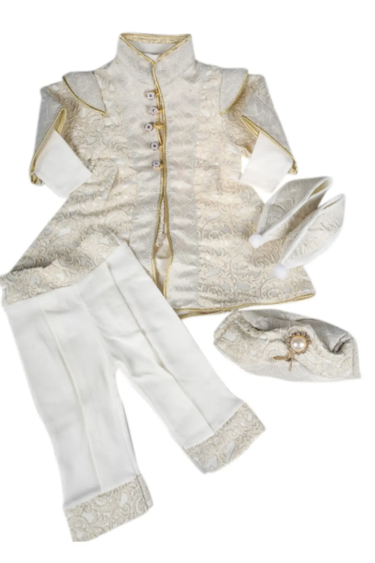 Blue Baby Boy 5 Li Prince Suit Bindallı Baby Mevlüt-Circumcision Set mevlüd Henna Jumpsuit Kaftan party birtday