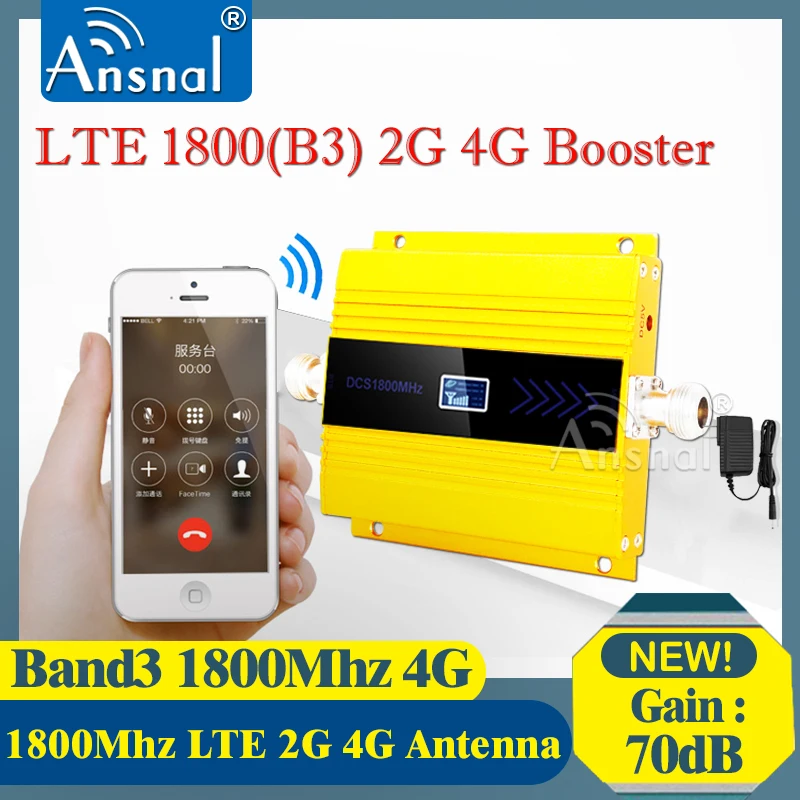 1800Mhz 4G Cellular Amplifier1800Mhz GSM 2g 3g 4g Repeater LTE 4g Internet Amplifier GSM Mobile Signal Repeater Cellular Booster