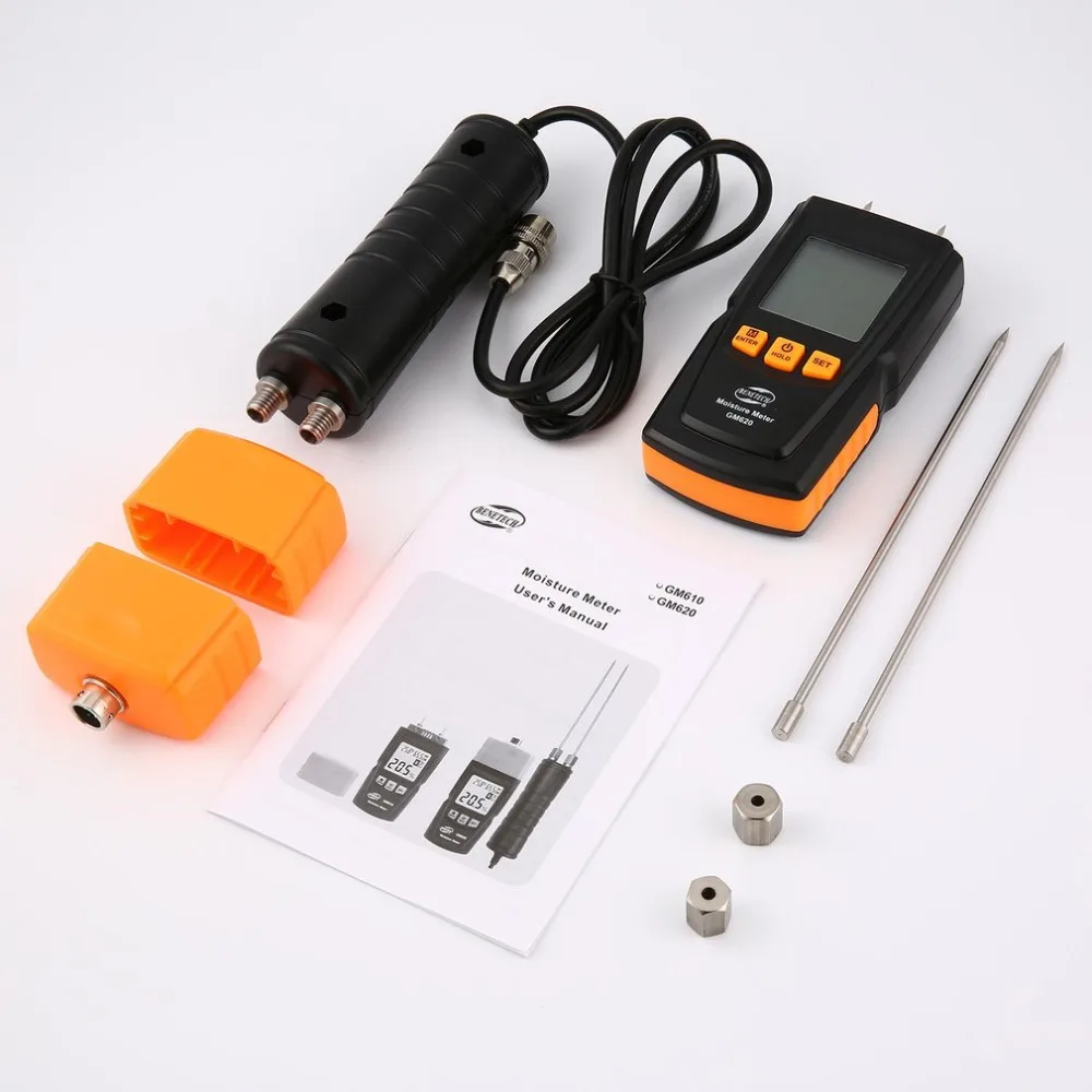 5PCS GM620 Digital Wood Moisture Meter 2~70% Humidity Tester Handheld Hygrometer Moisture Electrical Timber Dampness Detector