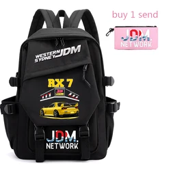 2022 JDM Backpack Women's Backpack Satchel Student Casual Laptop Bag