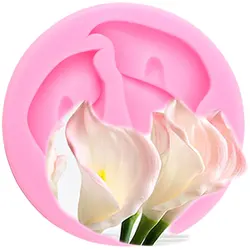 Flower Calla Lily Silicone Molds Cake Decorating Tools Cupcake Topper Fondant Molds Candy Chocolate Gumpaste Mould Resin Moulds