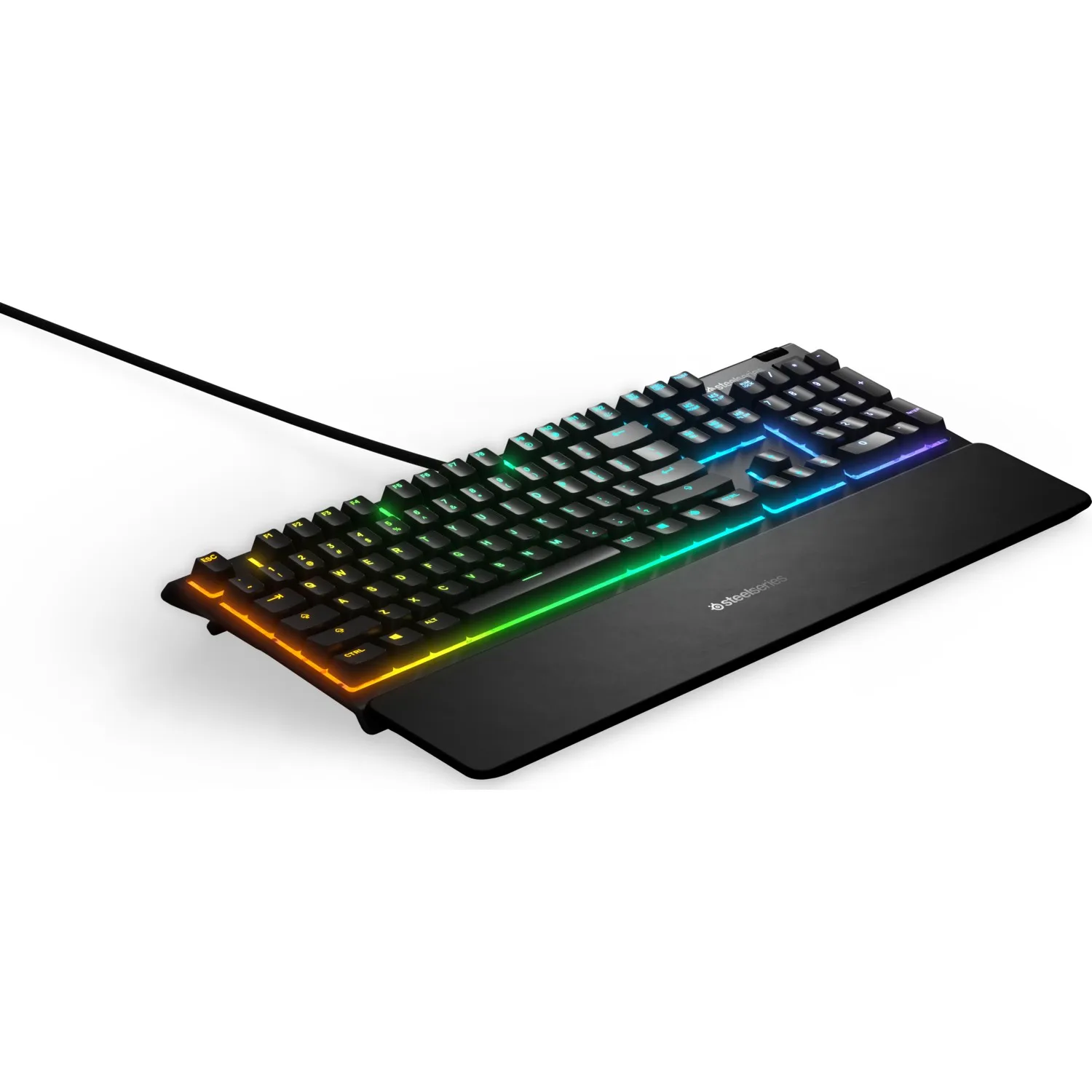 Steelseires Apex 3 RGB Player Keyboard Lighting, water Proof Easy And Secure Magnetic Attachment With Full Hand In Support, Durable