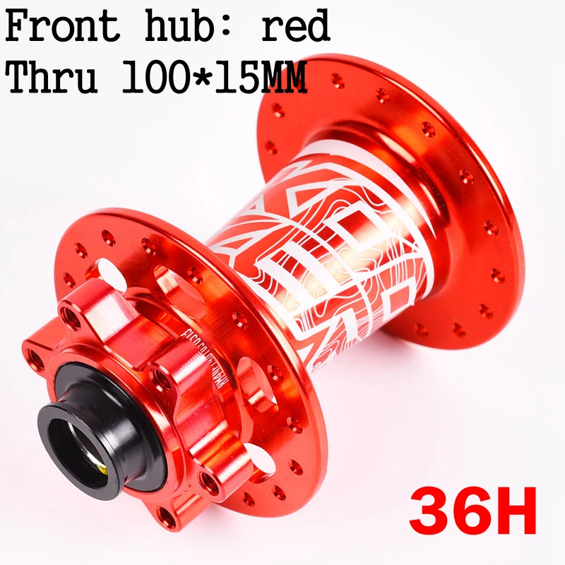 Koozer XM490 28 32 36holes Bicycle Hubs 4 Bearing MTB Disc Brake Hubs Mountain Bike Hub Rear front 9*100mm rear 100x15mm