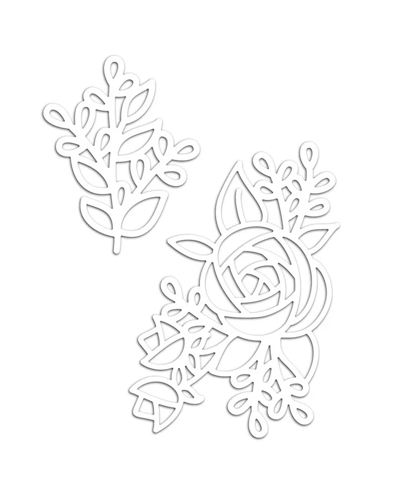 2022 AliliArts Metal Cutting Dies Lovely Peony Cluster diy Scrapbooking Photo Album Decorative Embossing PaperCard Crafts Die