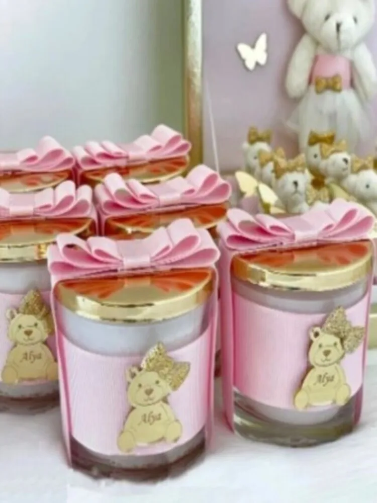 20 PCS GIFT CANDLE BIRTHDAY BABY SHOWER WEDDING ENGAGEMENT PROMISE Every Kind Of Organization And At the Event With You