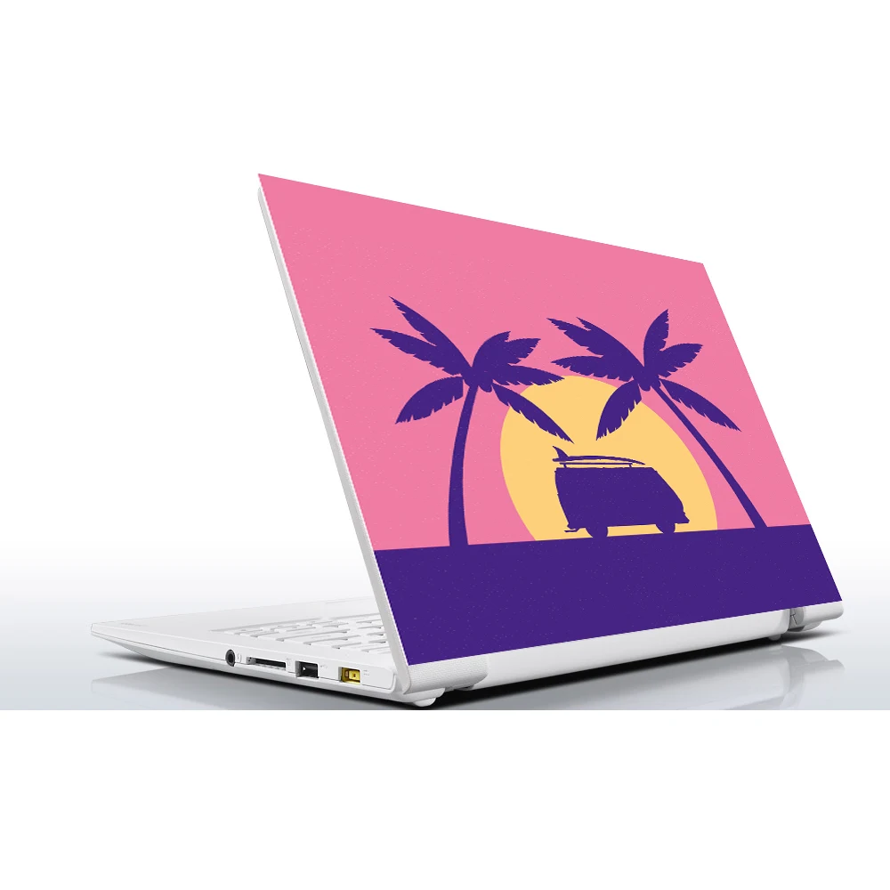 Sticker Master palm trees and caravan universal laptop skin for 13 14 15 15.6 16 17 19 