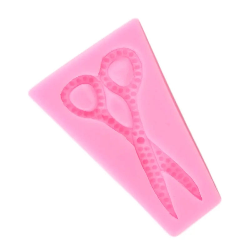 Scissors Silicone Molds Fondant Cake Decorating Tools Cupcake Topper Candy Chocolate Gumpaste Mould Polymer Clay Jewelry Moulds