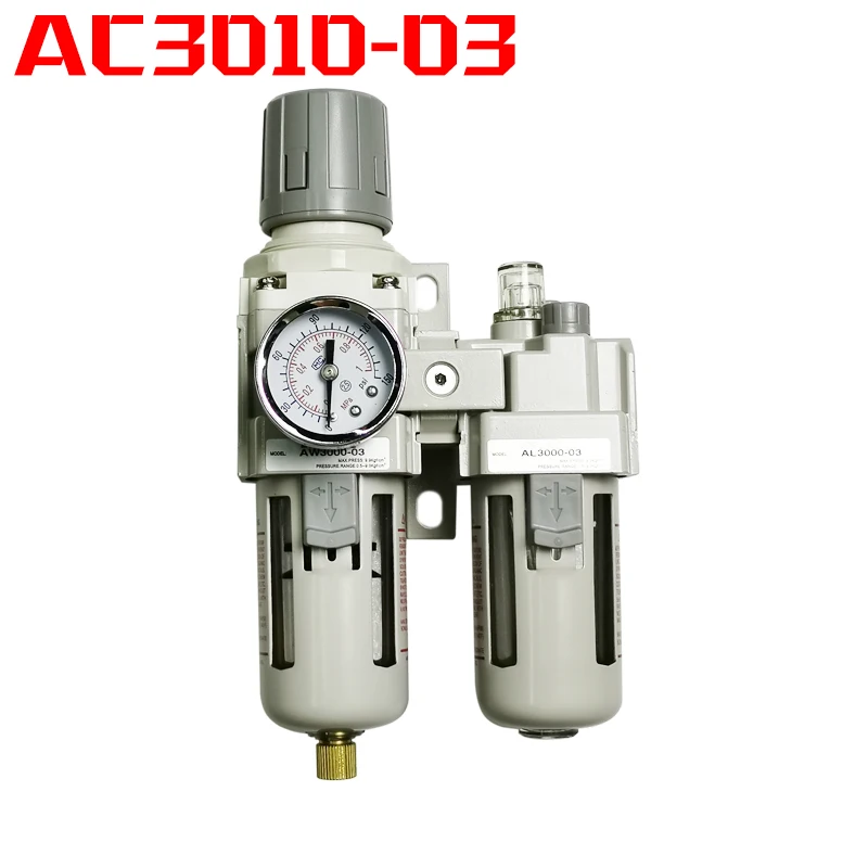 AC3010-03  Air Pump Compressor Oil Filter Regulator Trap Pneumatic Water Separator Pressure Manual Drainage Supply