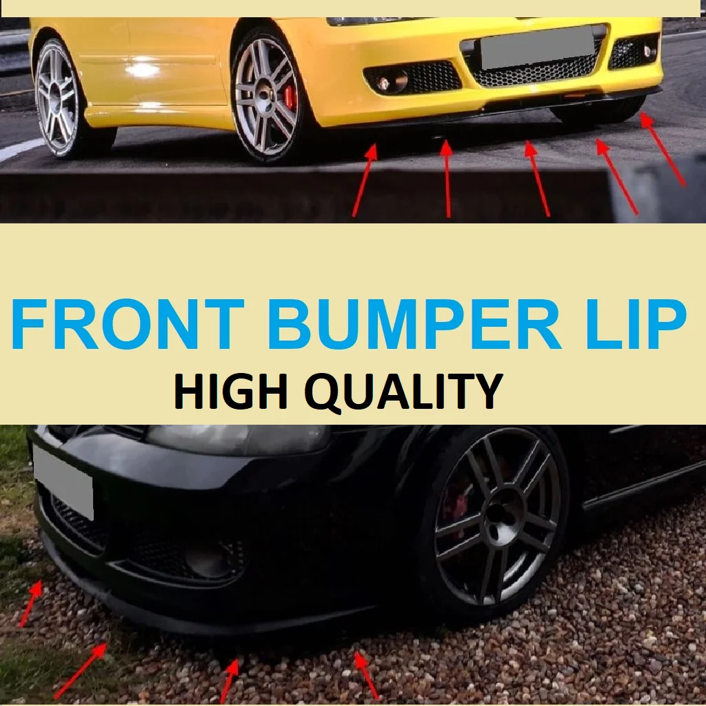 For Seat Leon MK1 FR 1 M1 CUPRA R FRONT SPOILER BUMPER LIP Euro Spoiler Lip Universal 3 pcs Body Kit Splitter Car Accessories