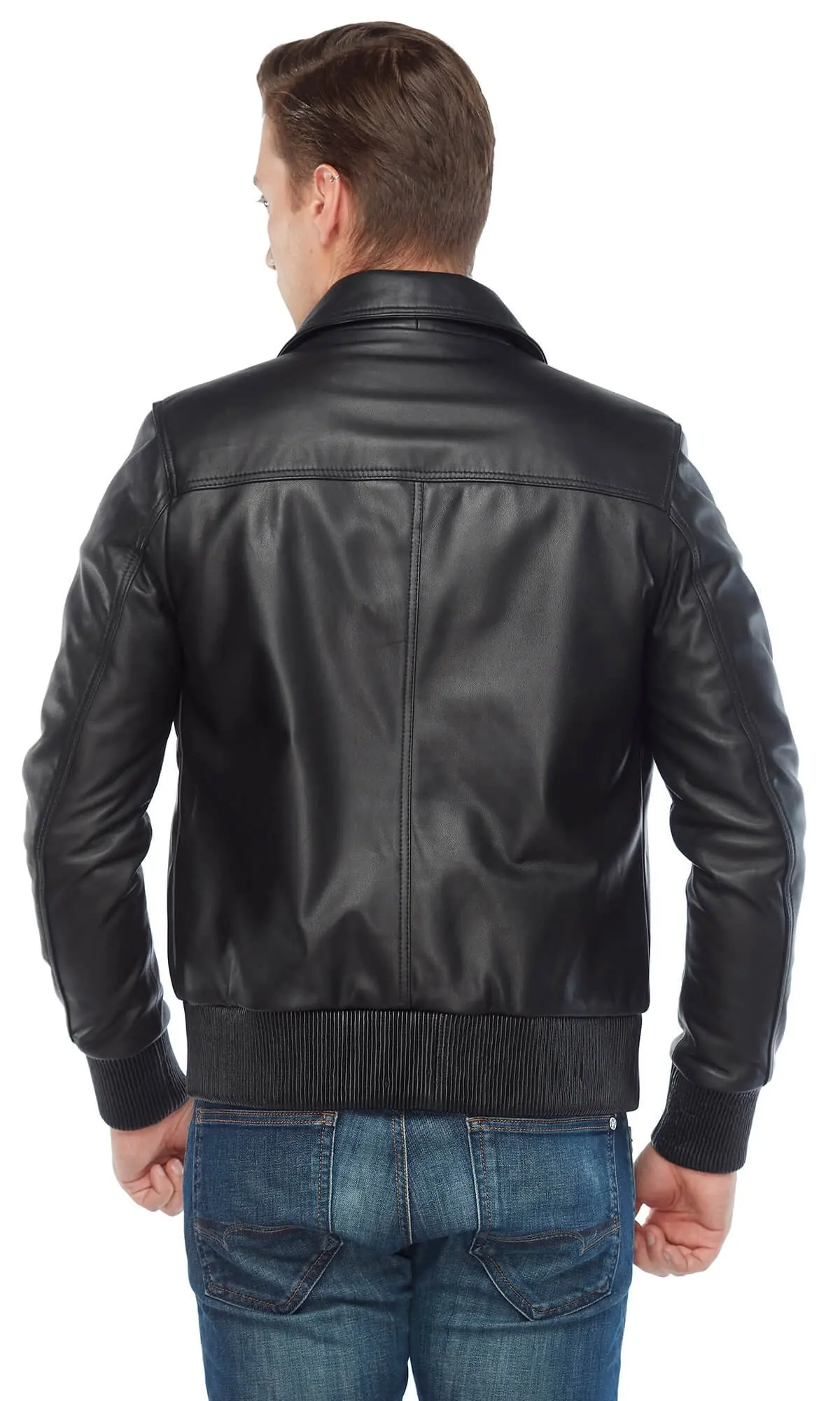 Bruto vera pelle maschio Montu nero originale pelle di agnello autunno inverno 2022 Biker Slim Large Size VintageTürkiye
