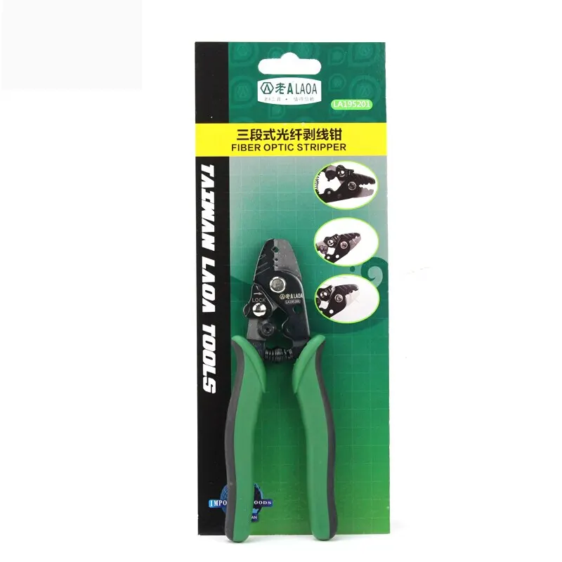Imagem -06 - Laoa 5-parte do Formulário Descascador de Fio de Fibra Profissional S45c Liga de Aço Óptico Descascamento Multitool