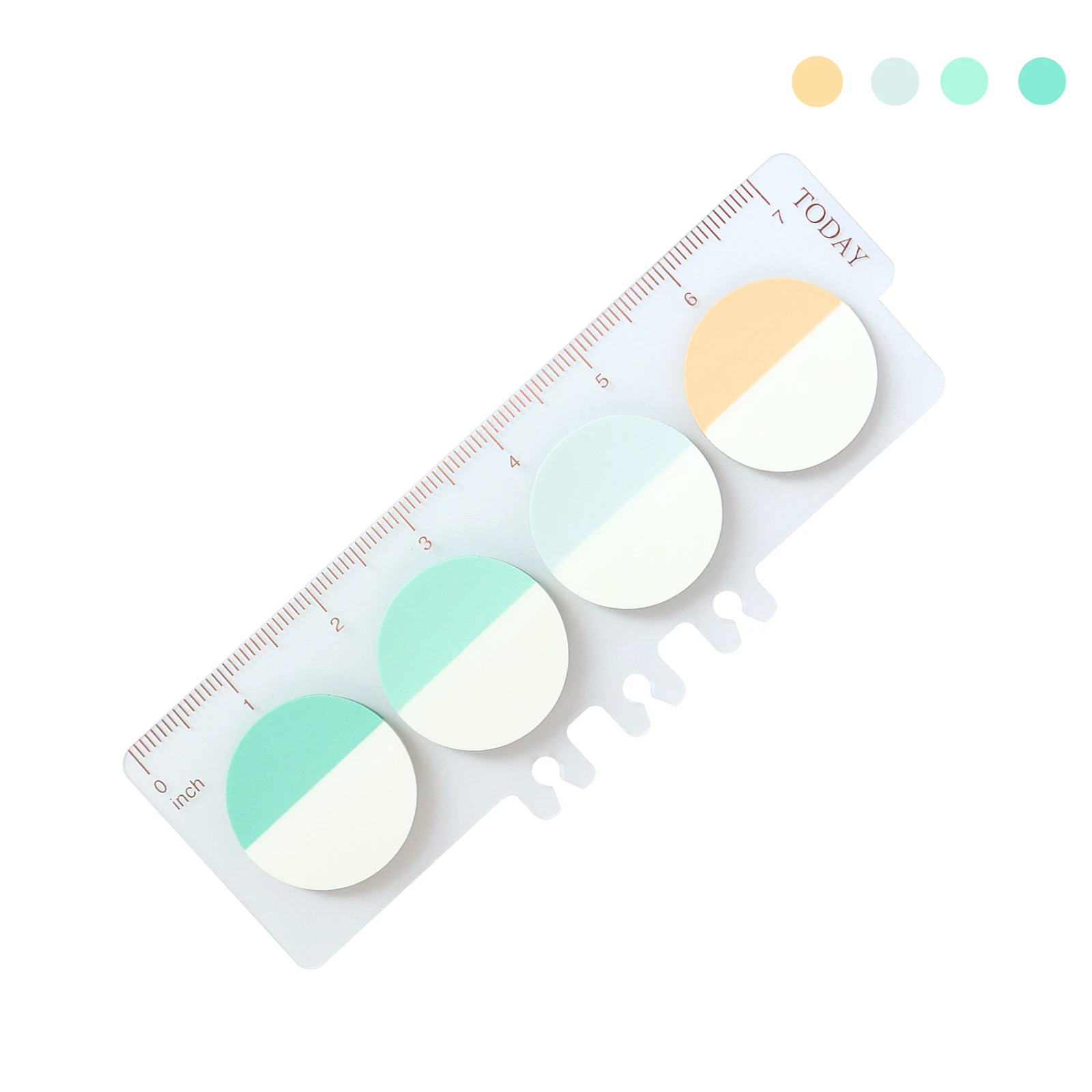 Transparent Sticky Note Self-Adhesive Bookmarks Kawaii Clear Sticky Adhesive Notes For DiscBound Planner Office Supplies