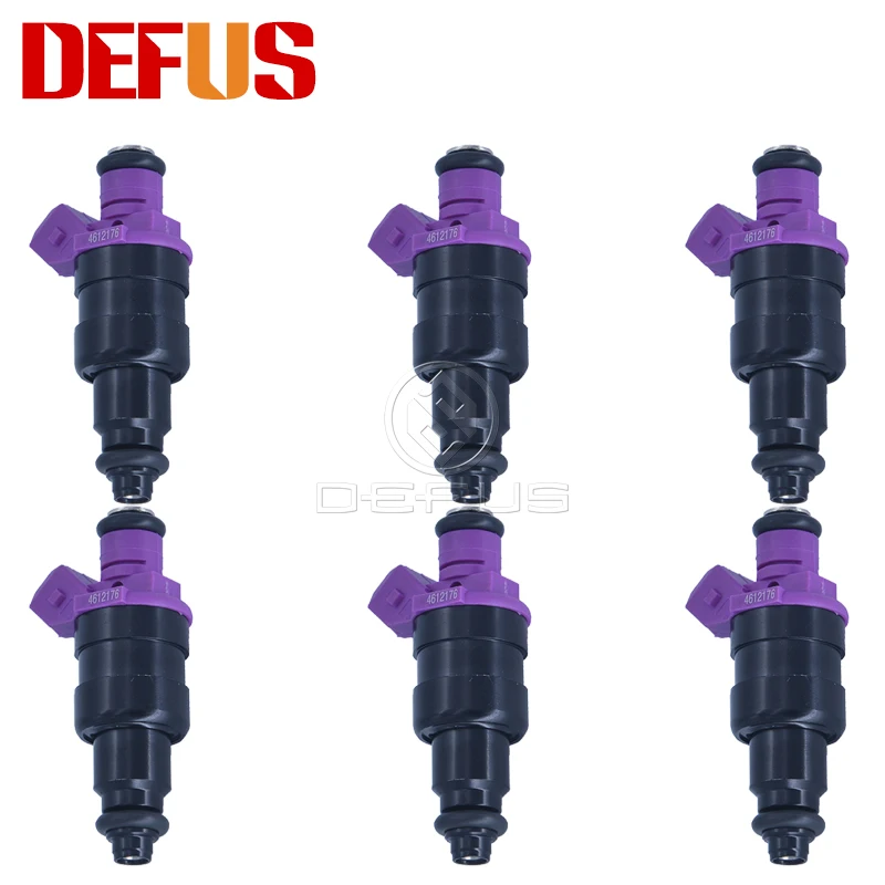 DEFUS 6x OEM 4612176 Bico Fuel Injectors Nozzle For Lada Volga Gazelle UAZ3160 Peugeot 406 605 Auto Parts