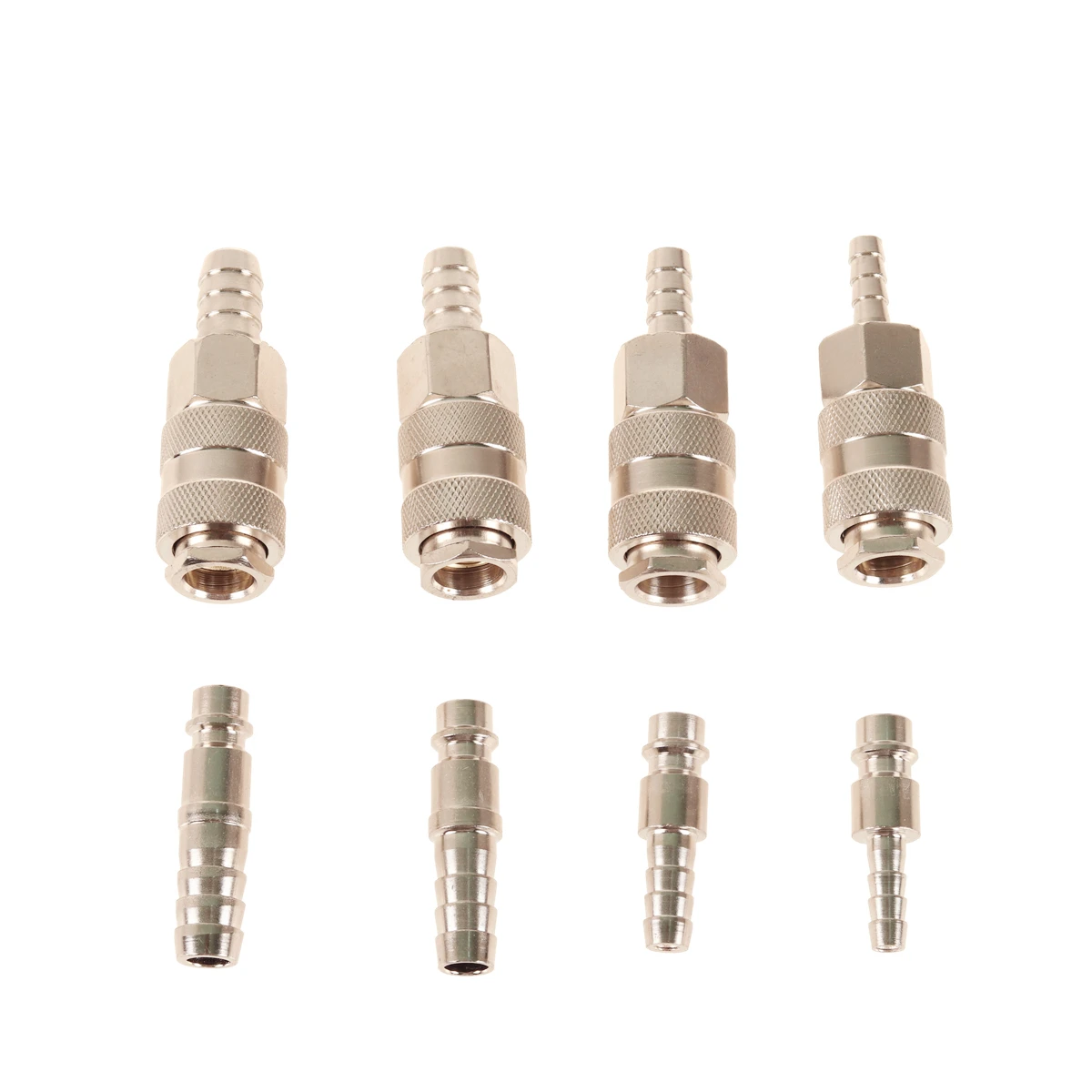 2PCS 6 8 10 12MM European Standard EU Euro Type Pneumatic Fitting Quick Coupling Connector Coupler For Air Compressor Adapter