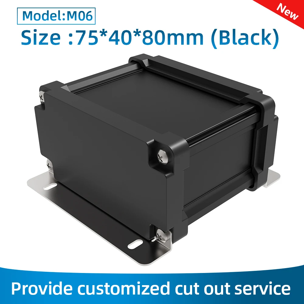 New Arrival Protect Case Various Size Processing IP68 waterproof weatherproof Protect Equipment Housing M07 90*45mm Black