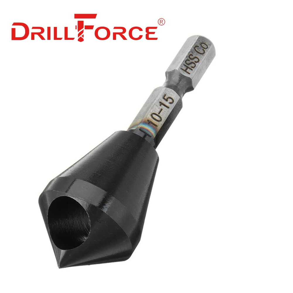أدوات الحفر مثقاب الحفر HSSCO M35 الكوبالت Deburring 90 درجة الشطب نوع ثقب القاطع (2-5 5-10 10-15)