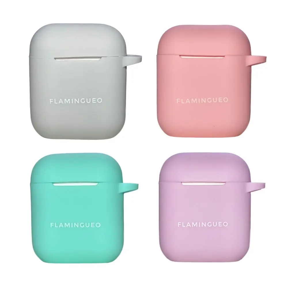 Flamingueo Airpods Case Silicone Multiple Colours for Airpods 2 Case and 1 Cute Airpod Case Airpods Case