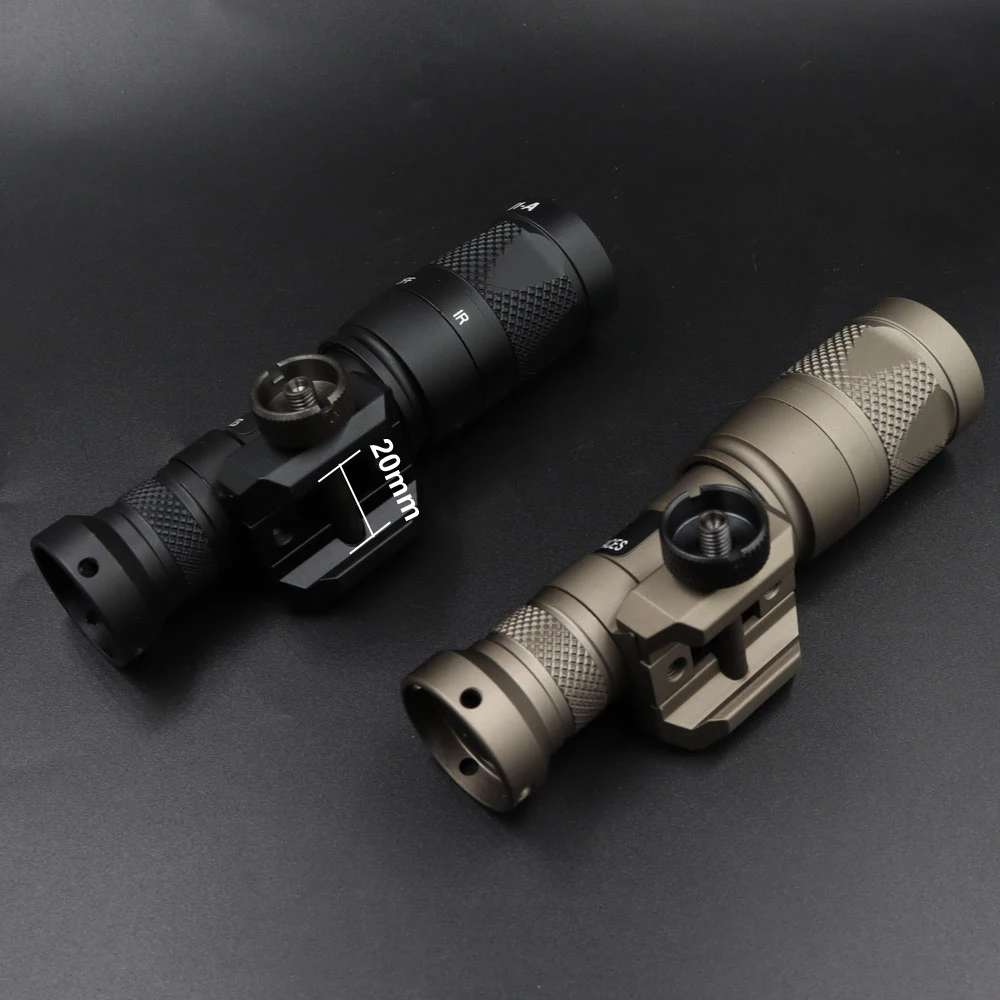 Tactical Light M300V IR Lighting & LED White Scout Flashlight w/ Remote Pressure Switch for Hunting Picatinny Rail