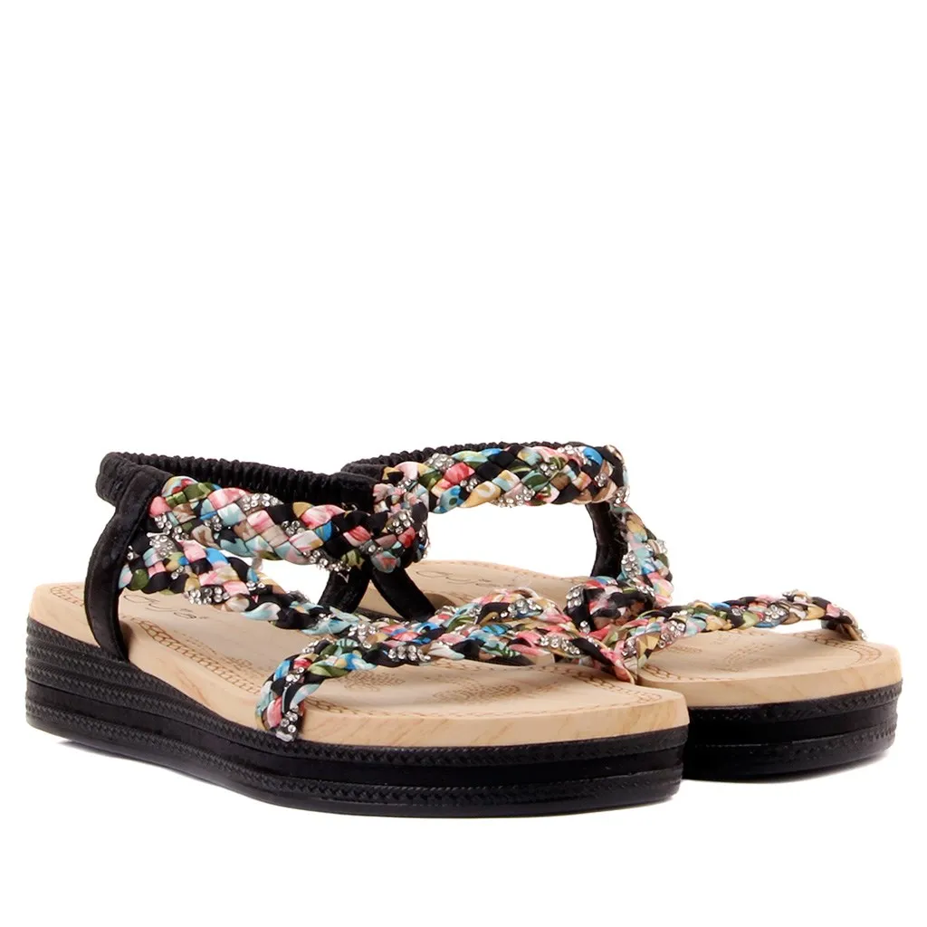 Guja-Nero DELLE Donne di Colore Sandali