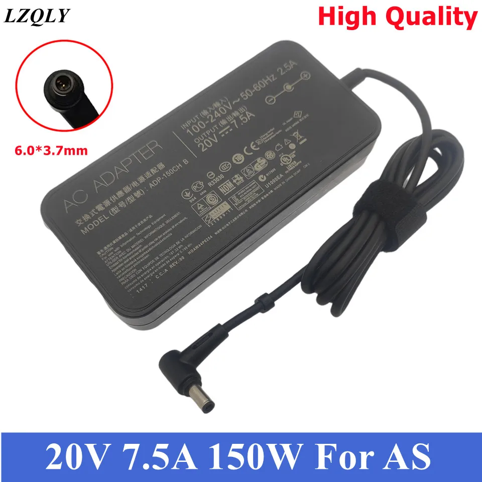 

150W ADP-150CH B 20V 7.5A AC Adapter For Gaming Laptop ROG G531GT G731GT G731GW GL731GT GL531GT X571GT TUF FX505DT FX705DT