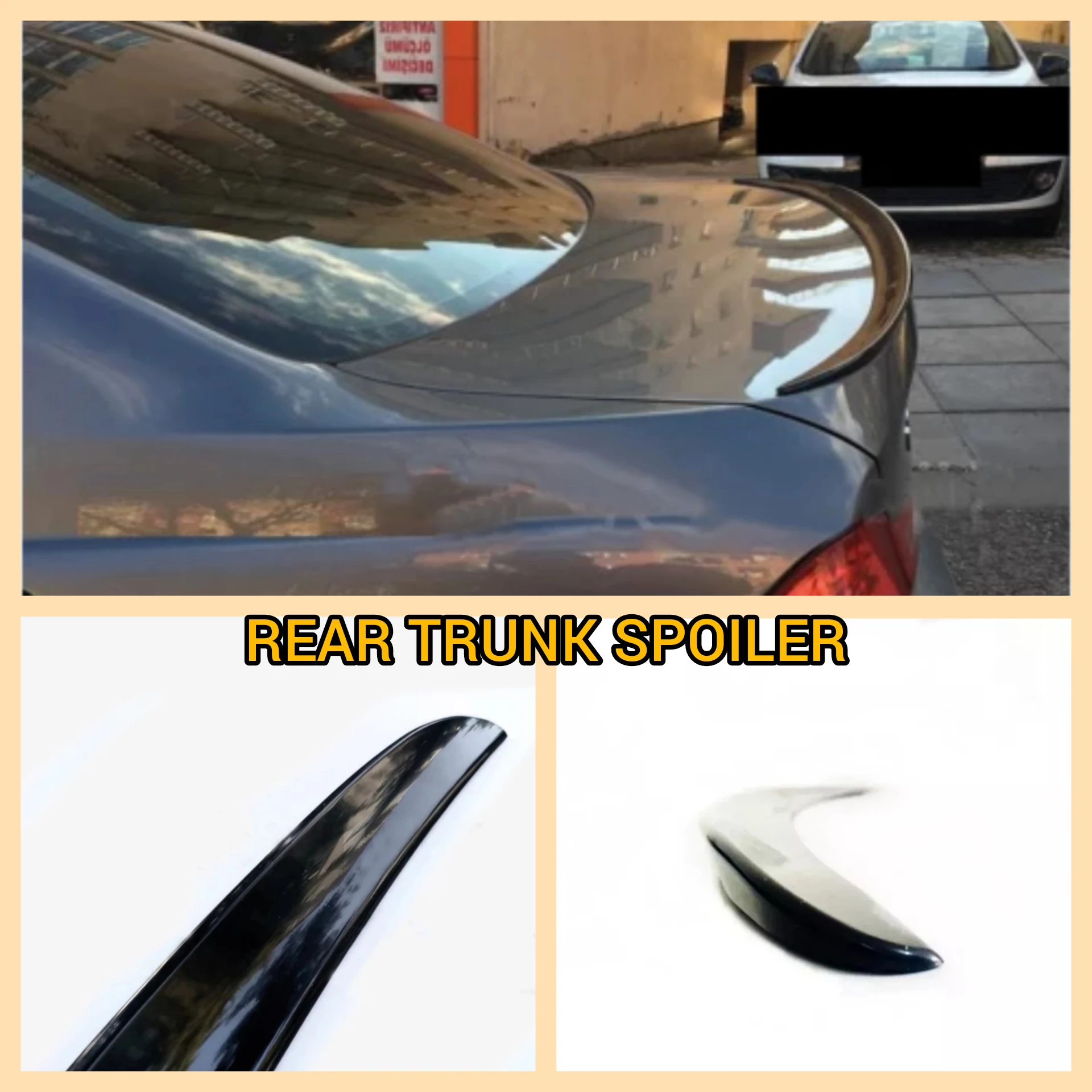 Rear Trunk Spoiler For BMW 3 Series E90 Car Accessories Plastic Glossy Black Spoiler Trunk Wing Sports Access Tuning